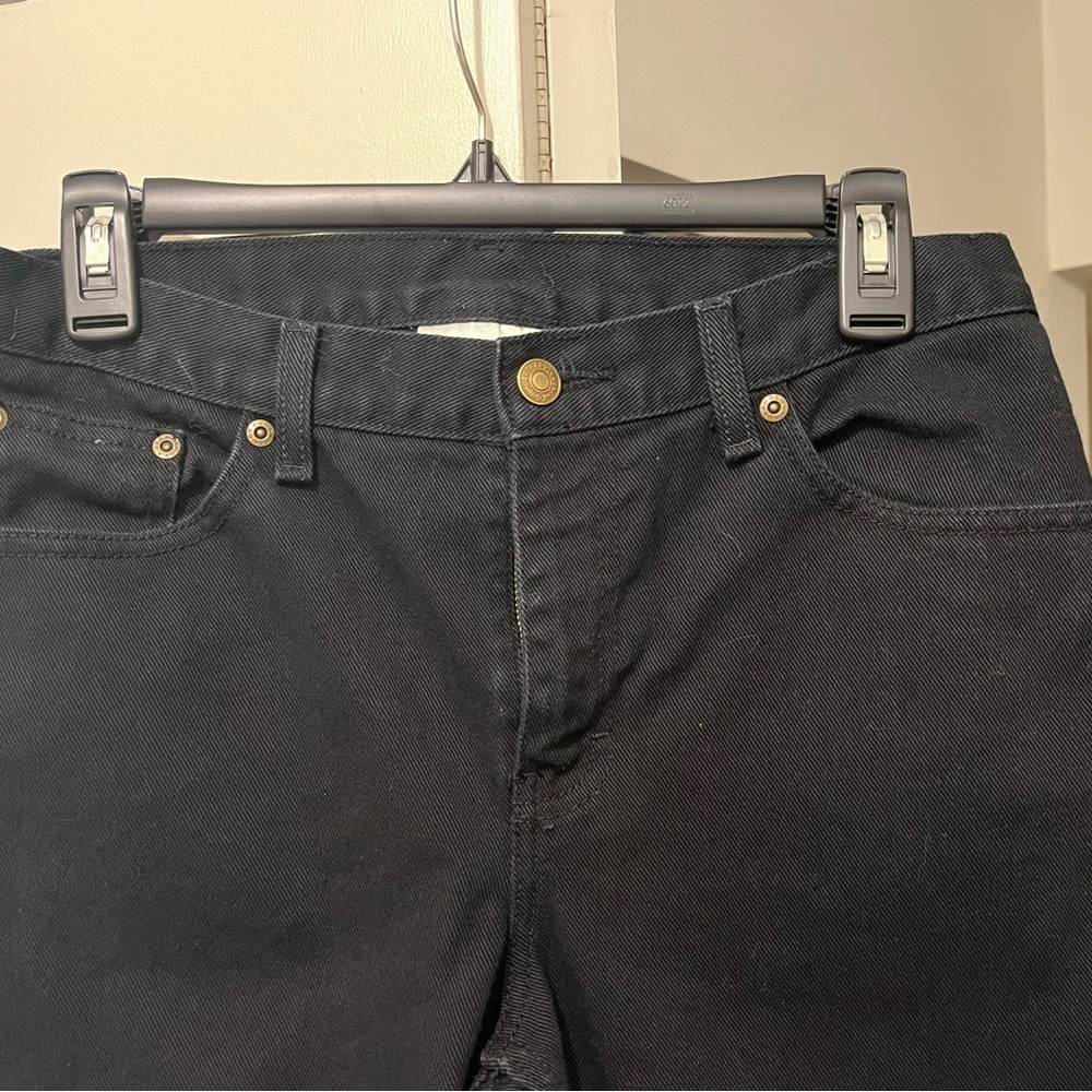 Newport News Jeanology Boot Cut Jeans, Size 6Tall Black - Picture 4 of 5